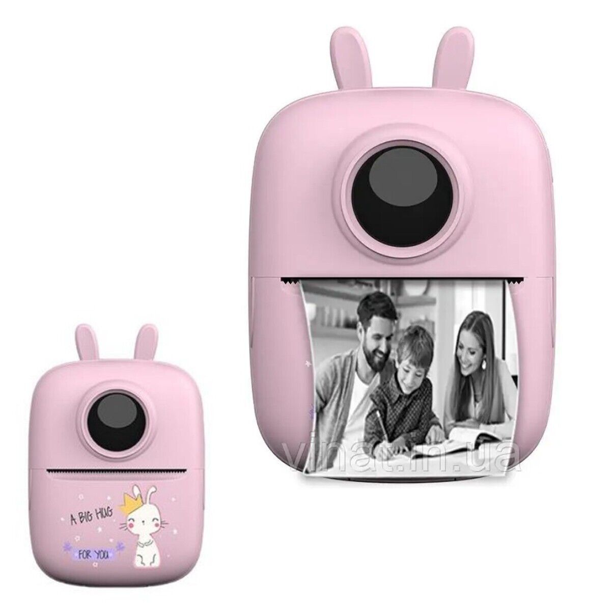 MINI STAMPANTE PORTATILE STAMPA DA SMARTPHONE FOTO VIDEO TESTO ROSA BLUETOOTH