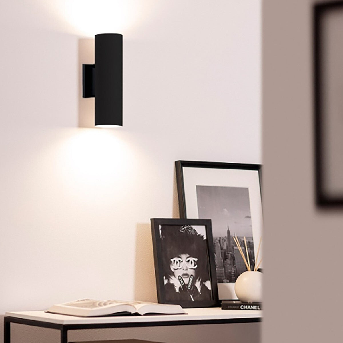 APPLIQUE MURALE LED LAMPE EXTÉRIEURE DESIGN MODERNE ALUMINIUM NOIR