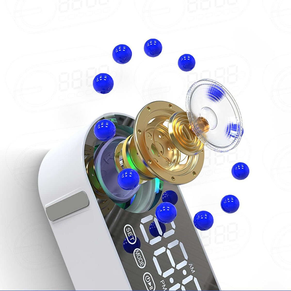 SPEAKER WIRELESS BLUETOOTH CON SVEGLIA PORTATILE AUDIO CASSA SUBWOOFER RADIO FM