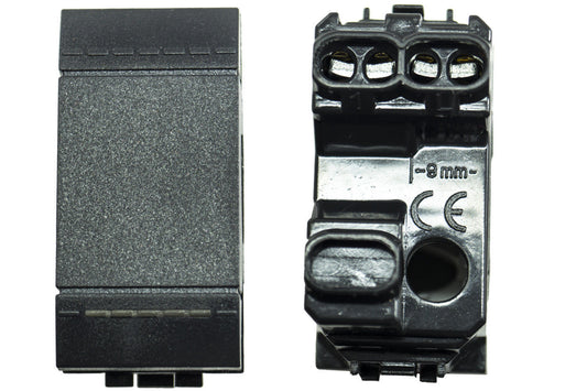 MODULE INTERRUPTEUR BOUTON MARCHE ARRÊT ON OFF NOIR CL 100