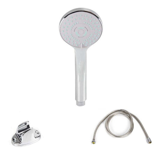 POMME DE DOUCHE BRAS DE DOUCHETTE UNIVERSEL BAIN DOUCHE BAIGNOIRE TUBE ROND 01938