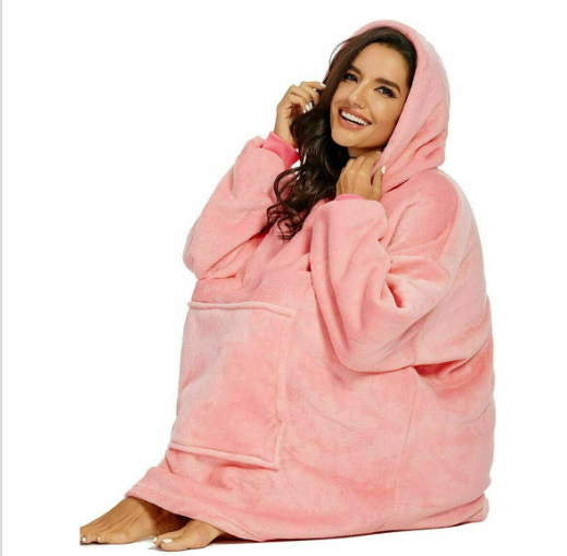 SWEAT À CAPUCHE EN POLAIRE GÉANT CHAUD OVERSIZE PORTABLE