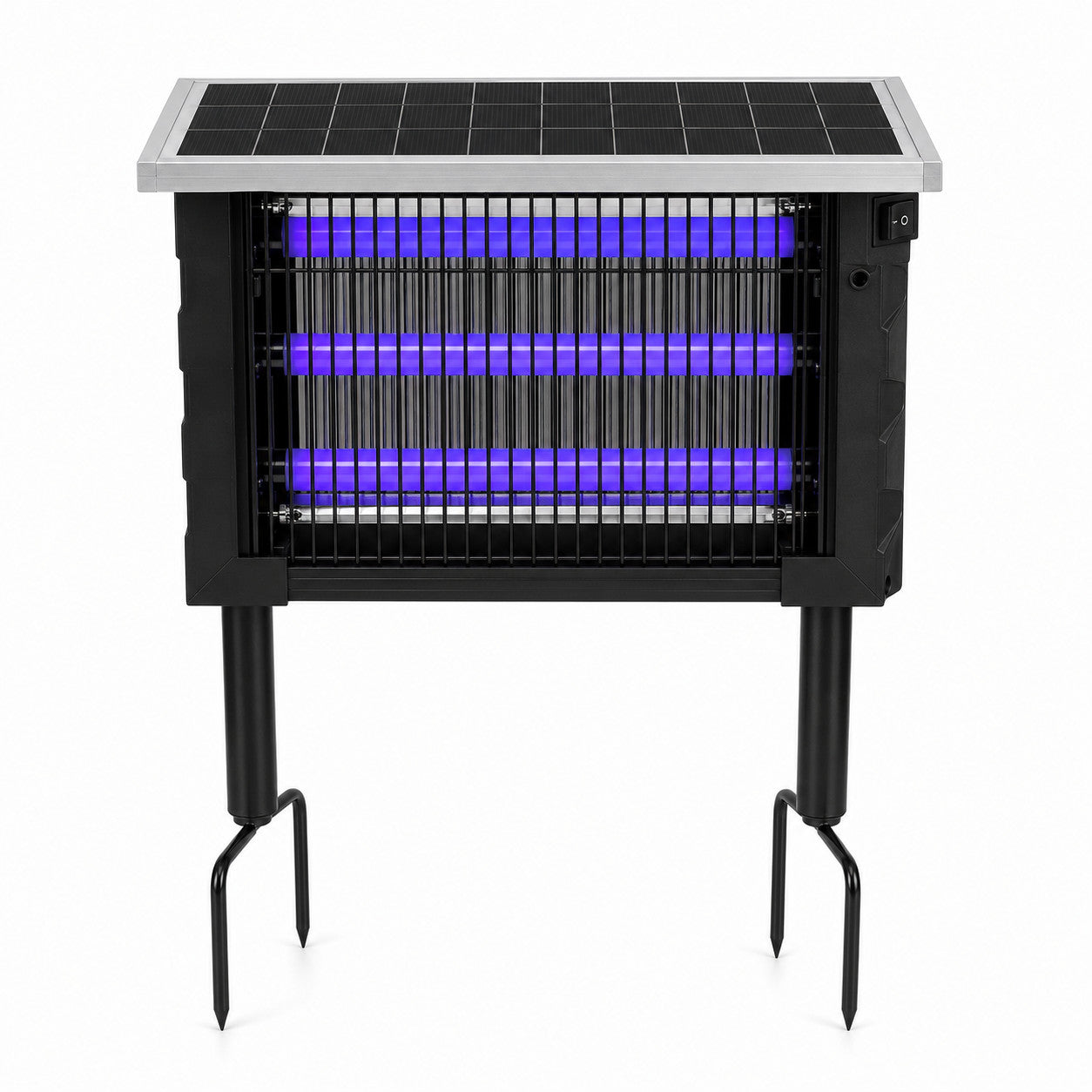 LAMPADA SOLARE ANTIZANZARE 20W UV ESTERNO UCCIDI INSETTI RICARICABILE IP65 04105