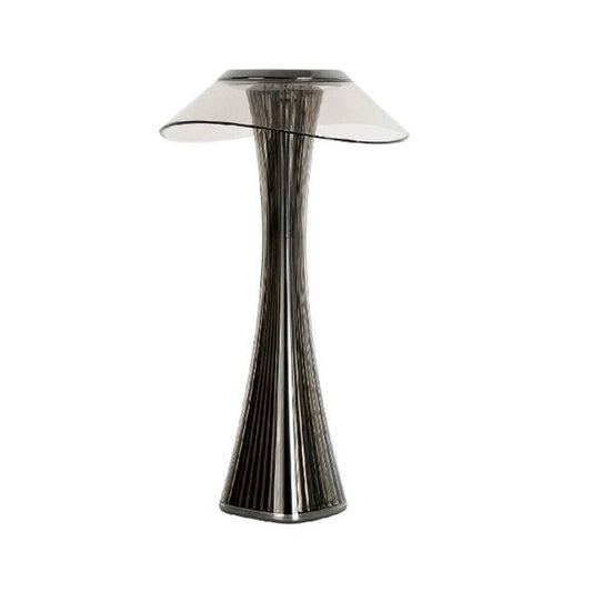 LAMPADA TAVOLO TOUCH LED MODERNA RICARICABILE BAR HOTEL RISTORANTE GRIGIO ML-G01
