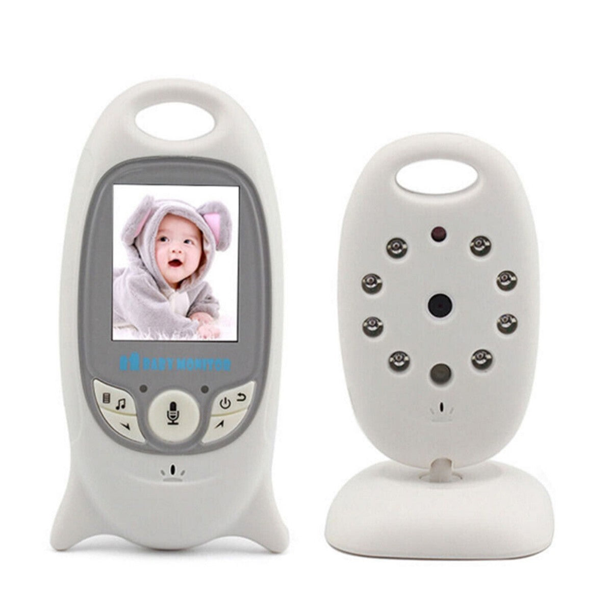 BABYPHONE VIDÉO SANS FIL COULEURS ÉCRAN LCD LED CONTRÔLE BÉBÉ