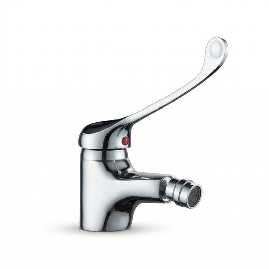ROBINET MITIGEUR BIDET MONOCOMMANDE LAVABO CHROME LEVIER LONG JH-5039