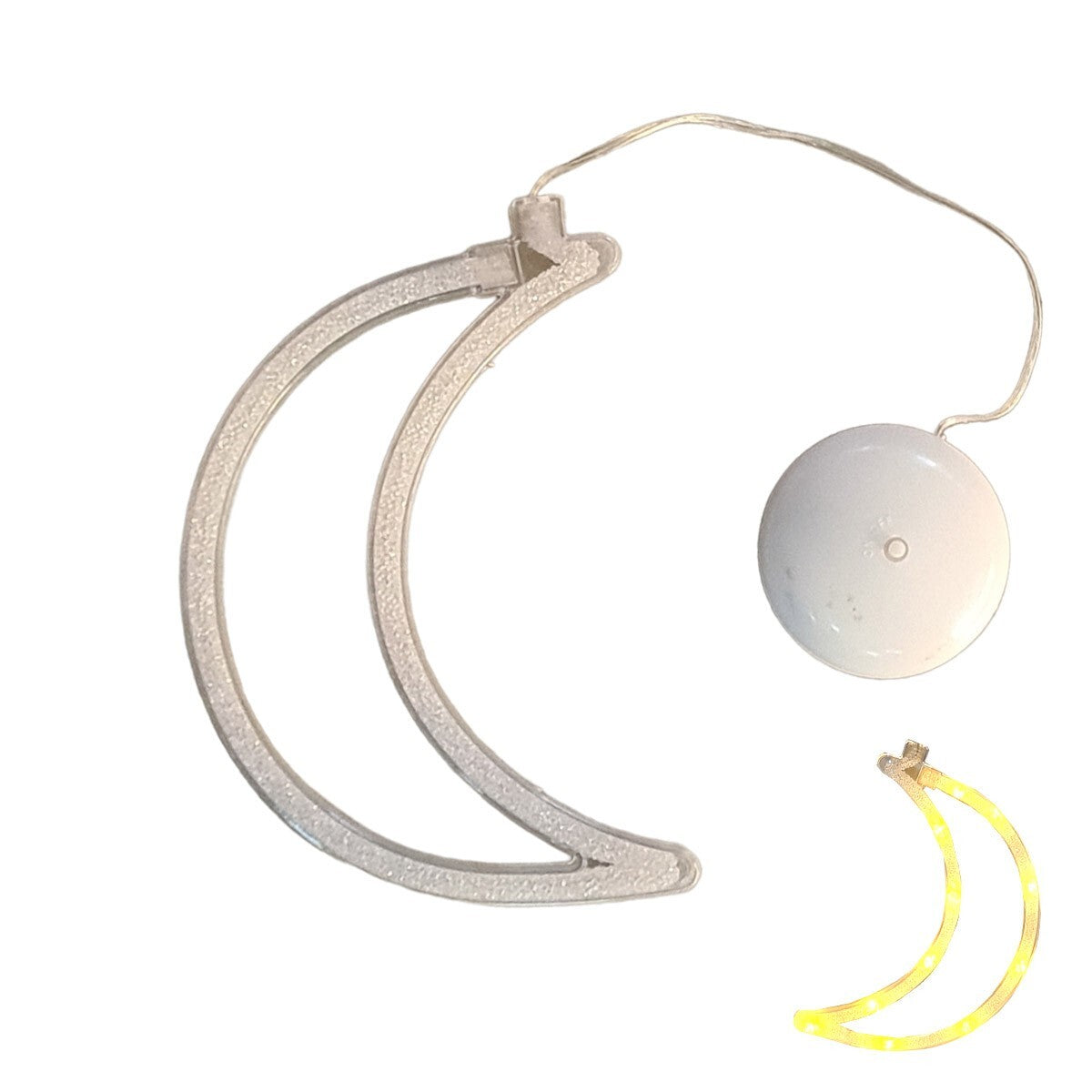LUNE LUMINEUSE LED LUMIÈRE BLANCHE PORTE FENÊTRE VENTOUSE DÉCORATIONS NOËL
