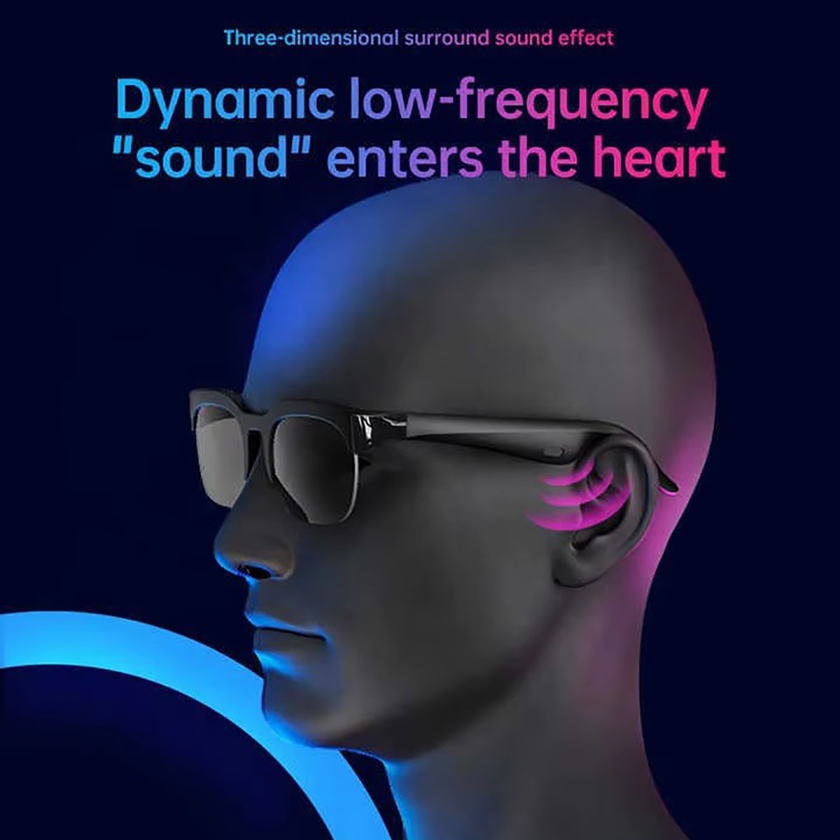 LUNETTES INTELLIGENTES BLUETOOTH XG89 AVEC TRADUCTEUR IA MUSIQUE ET APPELS MAINS LIBRES