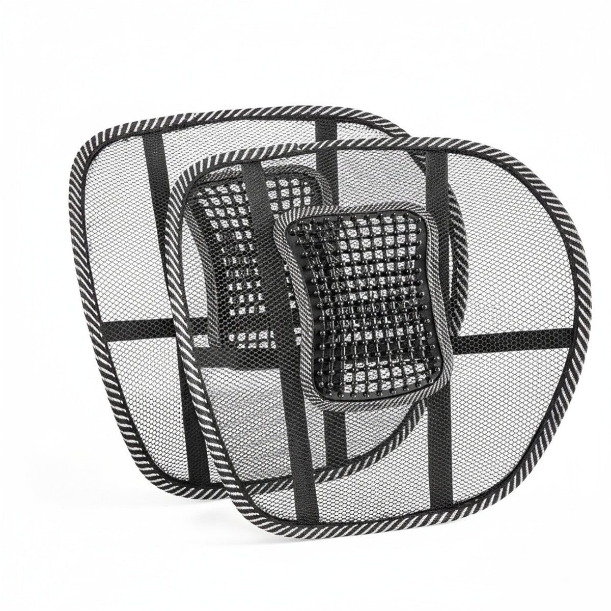 PAIRE DE DOSSIERS DE VOITURE EN FILET RESPIRANT SOUTIEN LOMBAIRE CHAISE DE BUREAU CA02452