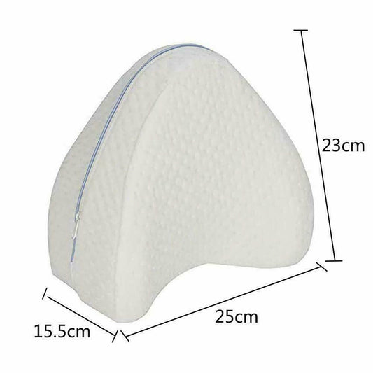 OREILLER DE JAMBES À MÉMOIRE DE FORME SUPPORT ORTHOPÉDIQUE GENOUX DOS LAVABLE