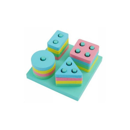 JEU ÉDUCATIF MONTESSORI EN BOIS AVEC FORMES GÉOMÉTRIQUES COULEURS ENFANTS 53561
