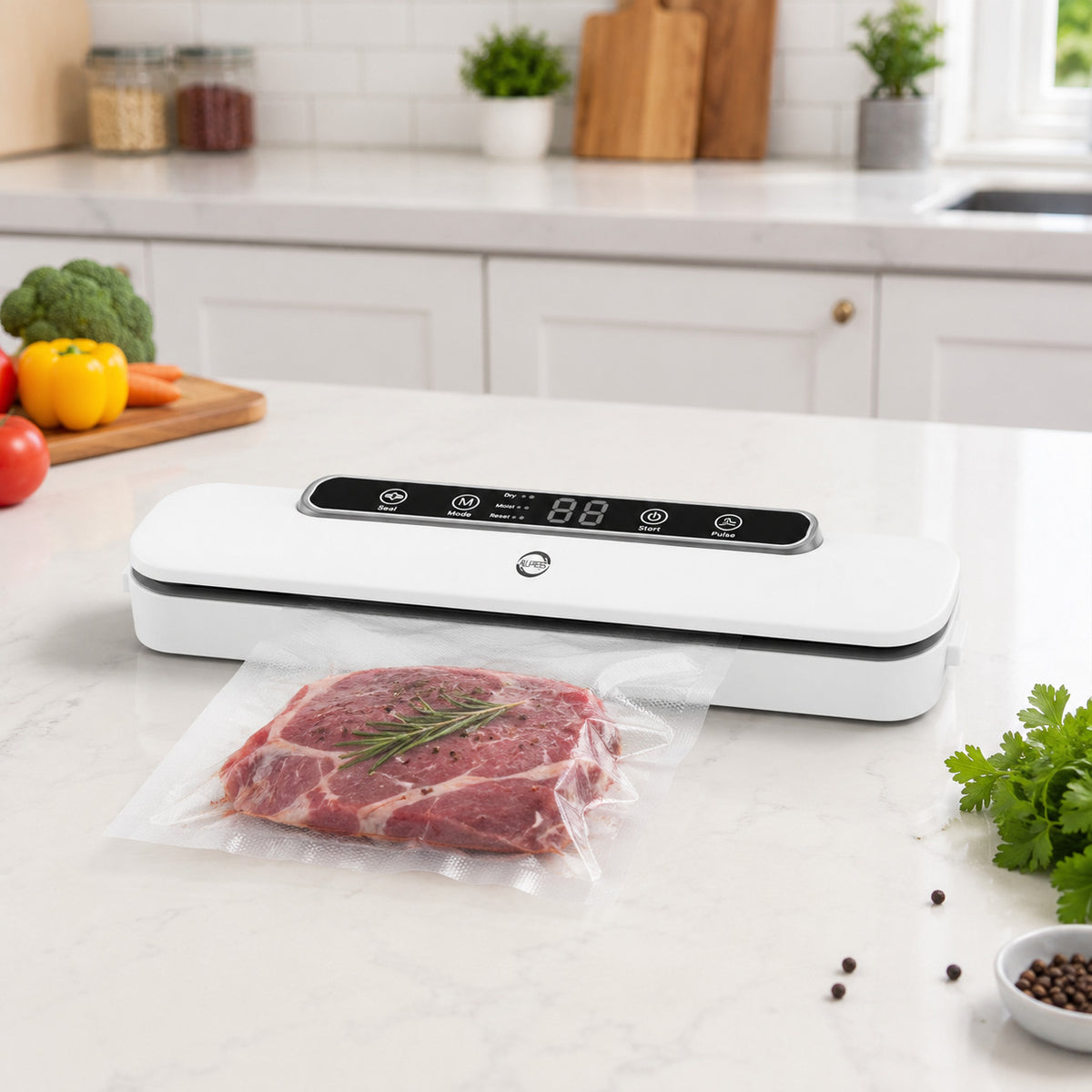 SIGILLATRICE SOTTOVUOTO ALIMENTI ALLPRESS VACUUM SEAL SECCO UMIDO 100 W AS-08950