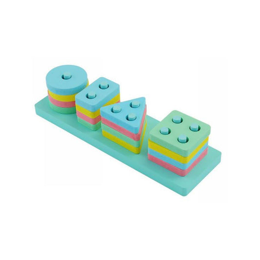 JEU ÉDUCATIF MONTESSORI EN BOIS AVEC FORMES GÉOMÉTRIQUES COULEURS ENFANTS 53562