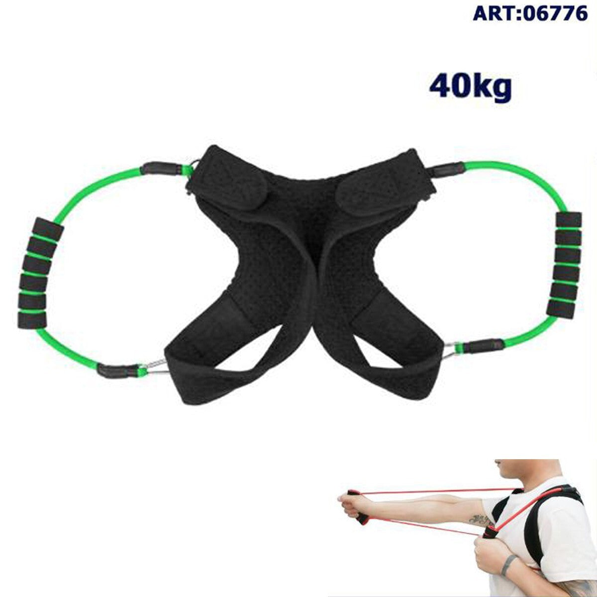 BANDE DE RÉSISTANCE ÉLASTIQUE SOUTIEN DOS CORDE FITNESS PILATES YOGA 40KG*