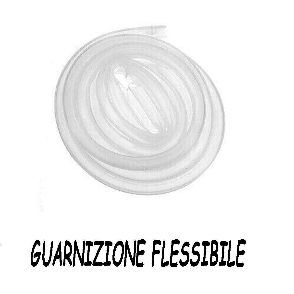 GUARNIZIONE BOX DOCCIA PROFILO A RICAMBIO SILICONE TRASPARENTE 8MM 2MT 74231