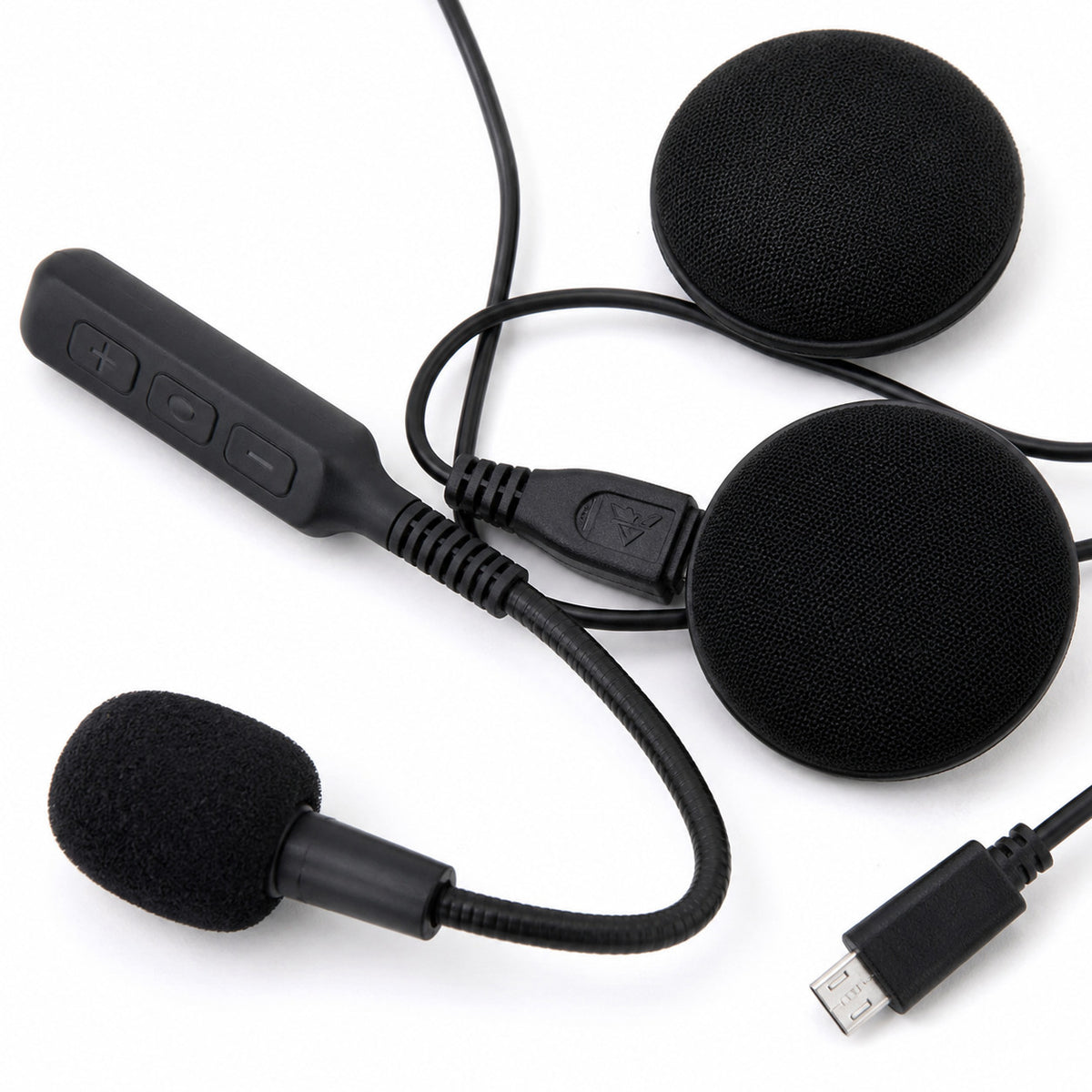 HEADSET MICROFONO AURICOLARE BLUETOOTH IMPERMEABILE PER CASCO MOTO SCOOTER MP3