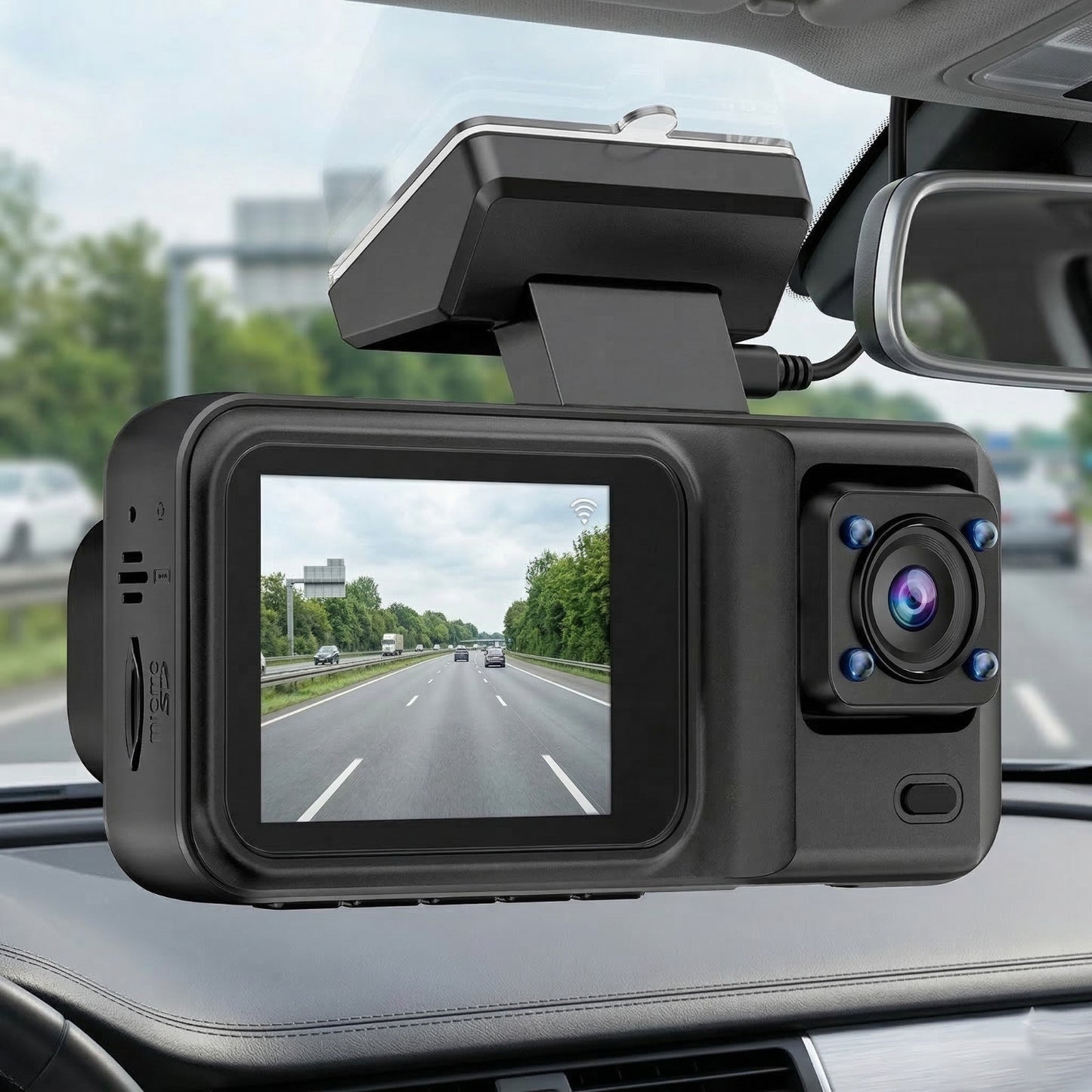 DASH CAM AUTO WIFI 1080P TELECAMERA AUTO SCHERMO 2" GRANDANGOLO AS-08126
