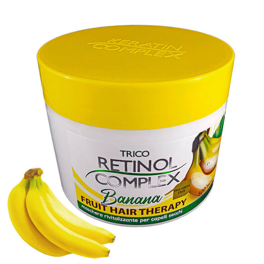 RETINOL COMPLEX MASQUE CAPILLAIRE REVITALISANT POUR CHEVEUX SECS BANANE