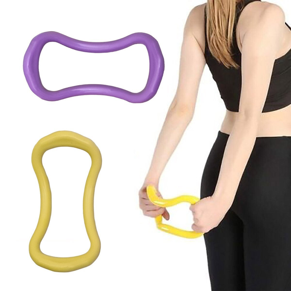 ANNEAU D'EXERCICE PILATES OUTIL ENTRAÎNEMENT CORPS RÉSISTANCE GYMNASTIQUE EXERCICES