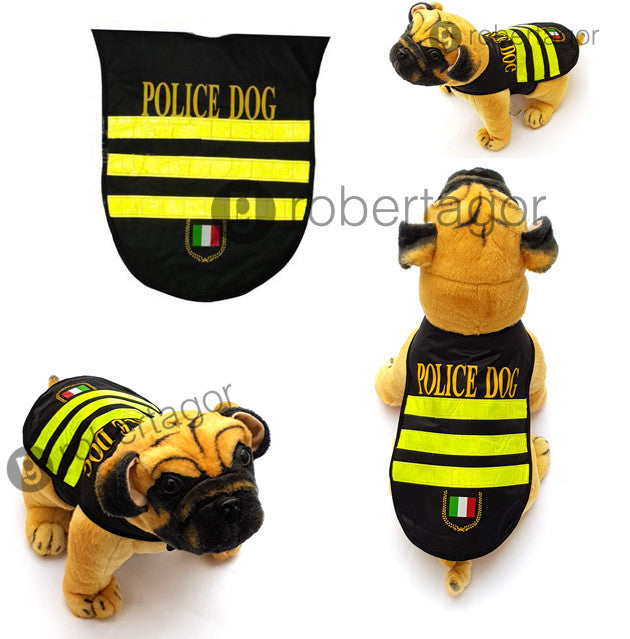 HARNAIS IMPERMÉABLE ROBE RÉFLÉCHISSANTE CHIEN POLICE DOG TAILLE CHIENS 3XL