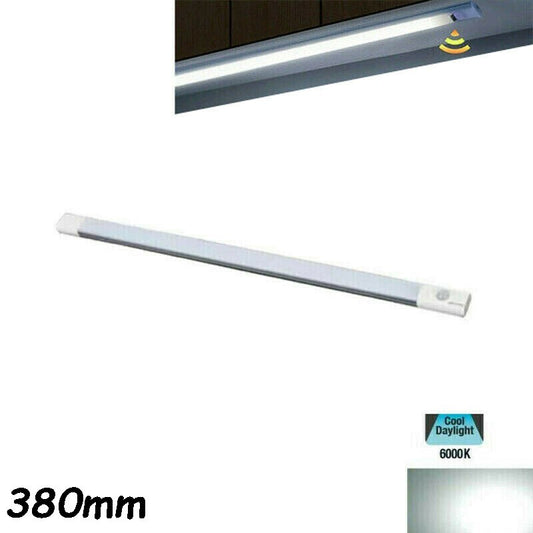 RÉGLETTE LED CUISINE LUMIÈRE FROIDE DÉTECTEUR DE MOUVEMENT SOUS MEUBLE HAUT RECHARGEABLE 38CM