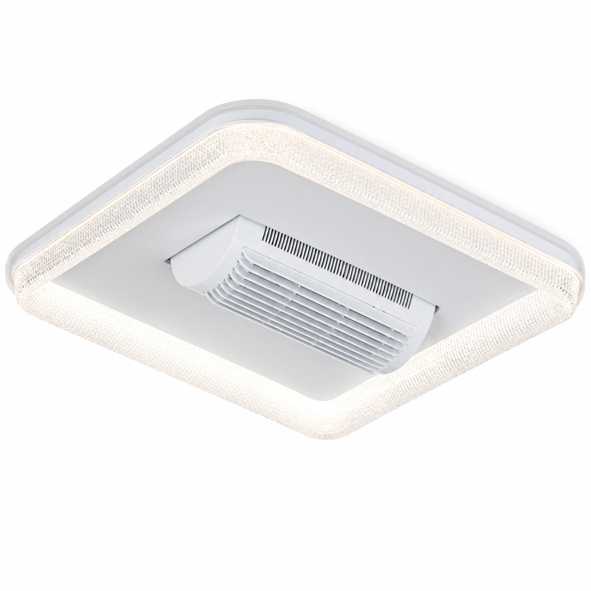 PLAFONIERA LED CON VENTILATORE 36W 500MM SENZA PALE LUCE CALDA FREDDA