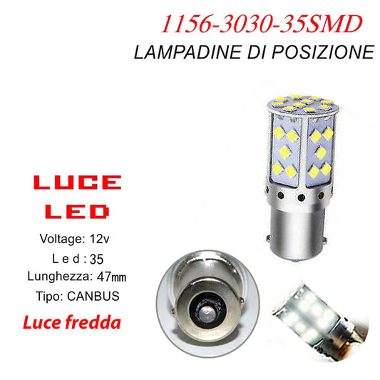 AMPOULE CANBUS LUMIÈRE FROIDE 35 LED VOITURE 1156 3030 12V CLIGNOTANT CA87