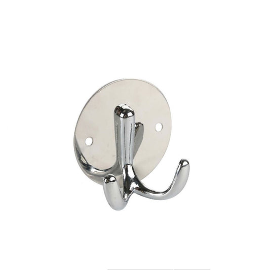 CROCHET PORTE-MANTEAU MURAL SALLE DE BAIN CROCHETS PORTE-SERVIETTES CHROME A FIXER AU MUR 03454
