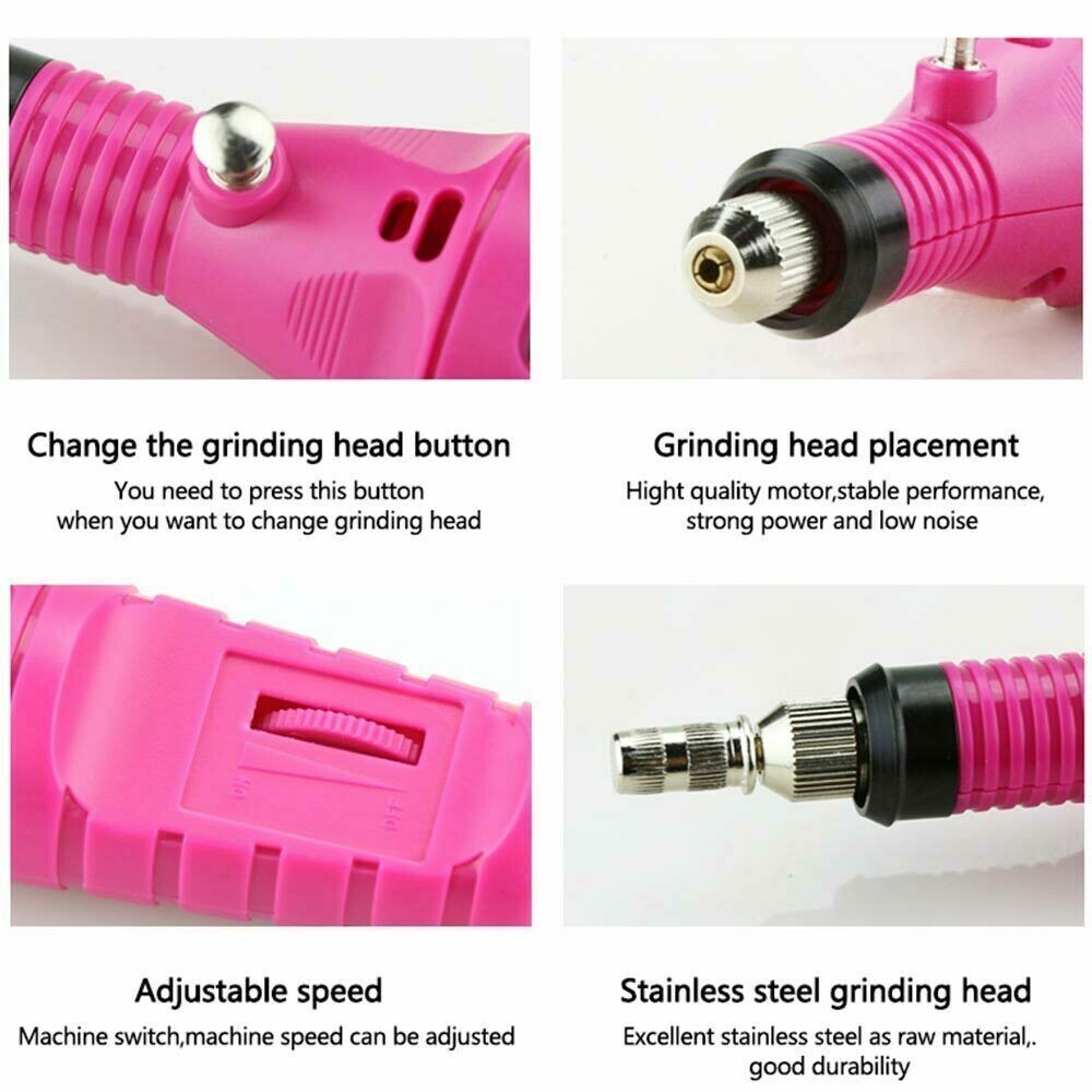 FRAISEUSE ONGLE GEL RÉGLABLE MANUCURE MAINS PIEDS VITESSE