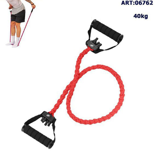 BANDE DE RÉSISTANCE ÉLASTIQUE EN TISSU CORDE FITNESS PILATES YOGA 40KG