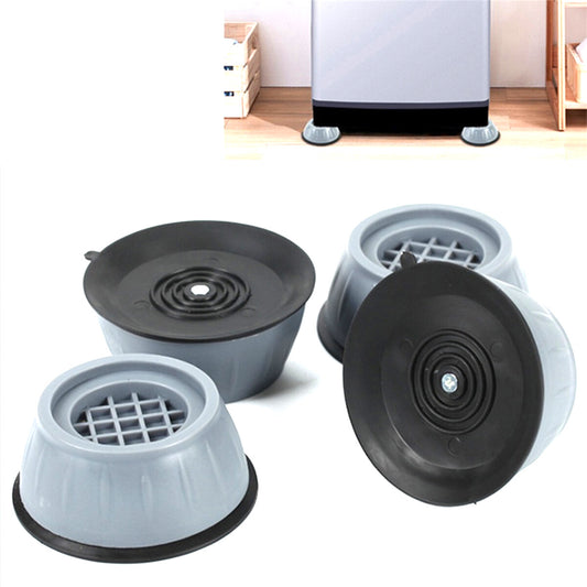 JEU DE 4 PATINS ANTI-VIBRATION UNIVERSELS EN CAOUTCHOUC POUR LAVE-LINGE SÈCHE-LINGE