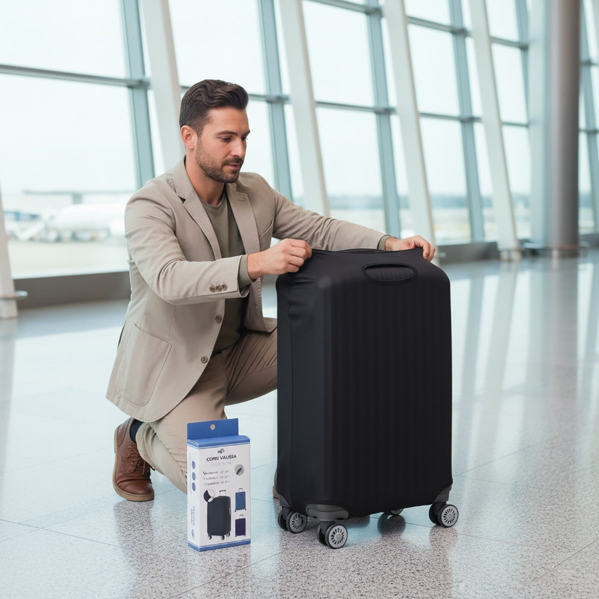 COPRI VALIGIA BAGAGLIO ELASTICIZZATO COPERTURA PROTEZIONE TAGLIA M