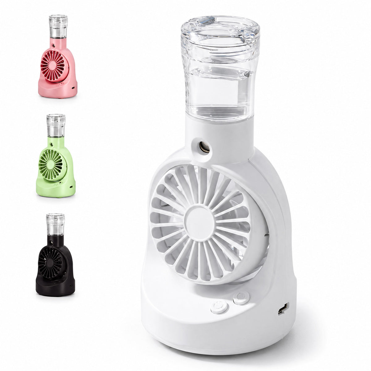 VENTILATEUR PORTATIF AVEC SPRAY RECHARGEABLE USB MINI VENTILATEUR HUMIDIFICATEUR AS-07116
