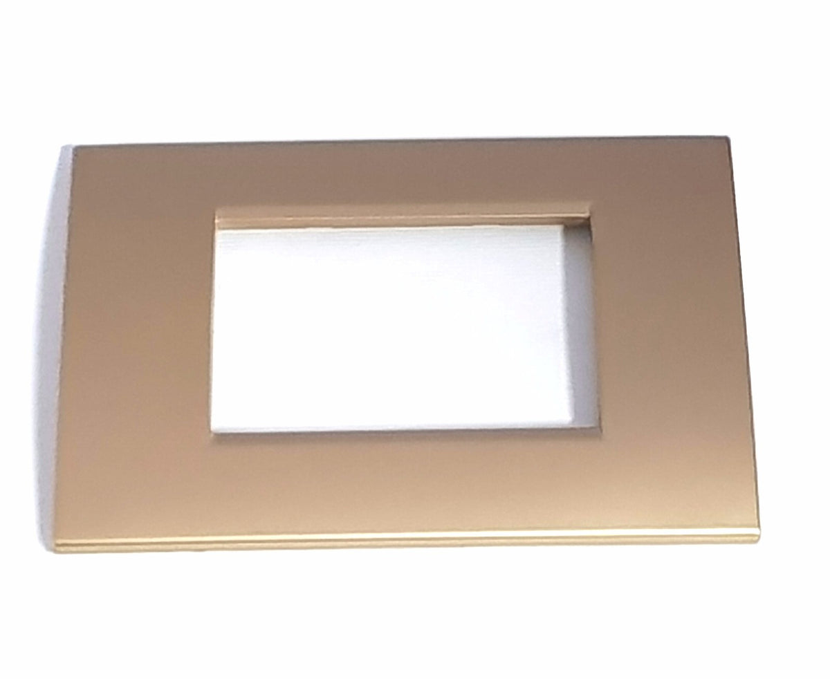 PLAQUE PLAQUETTE TITANIUM COMPATIBLE BTICINO 3 POSTES CACHE INTERRUPTEUR CL 119