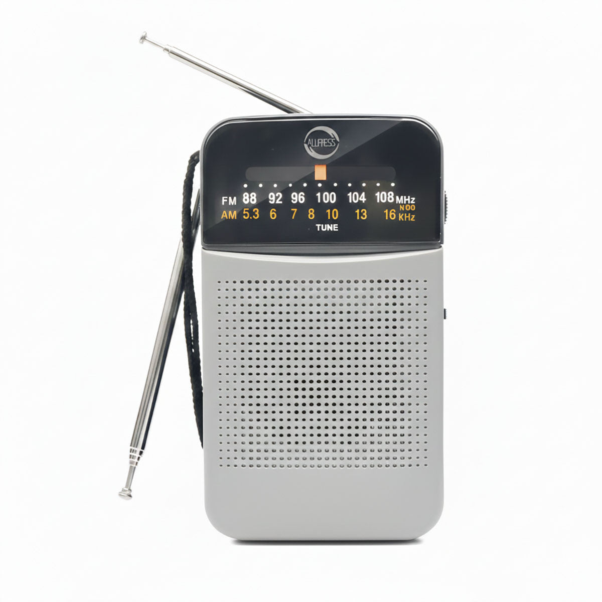 RADIO PORTATILE FM AM DUE BANDE CON ANTENNA TELESCOPICA 35 CM AUX JACK AS-07102