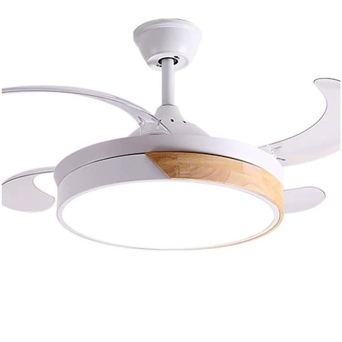 VENTILATEUR DE PLAFOND LUMIÈRE LED 3000K 6500k PLAFONNIER LUSTRE 85W 50 CM SJ-200