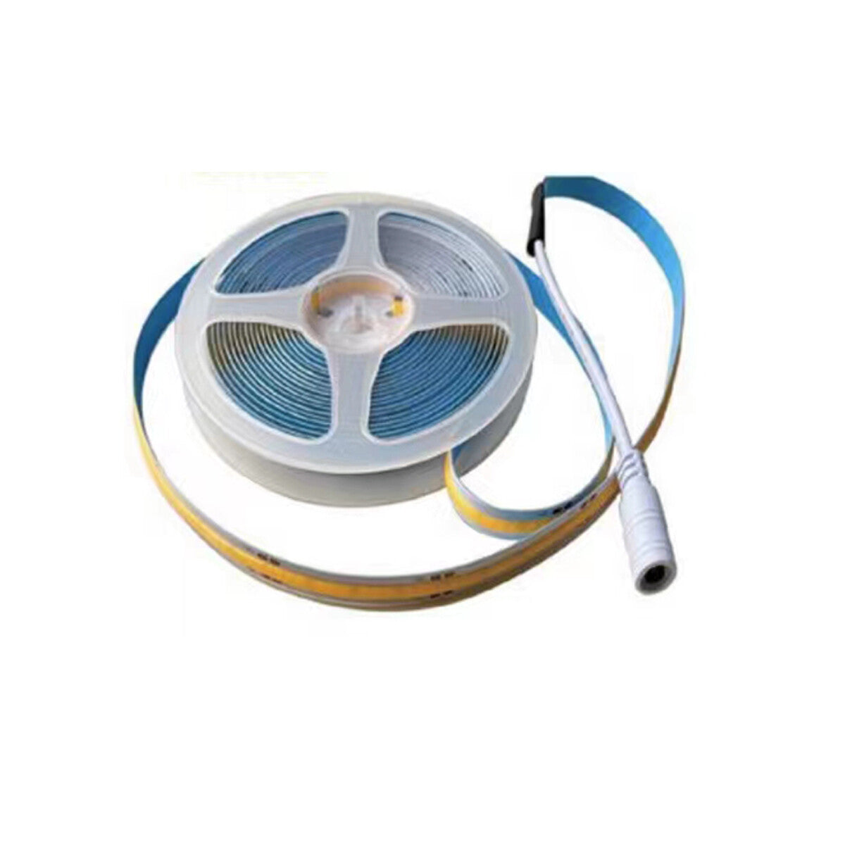 STRISCIA COB LED ADESIVA 5M LUCE CALDA 40W TAGLIABILE FLESSIBILE COB320 12V