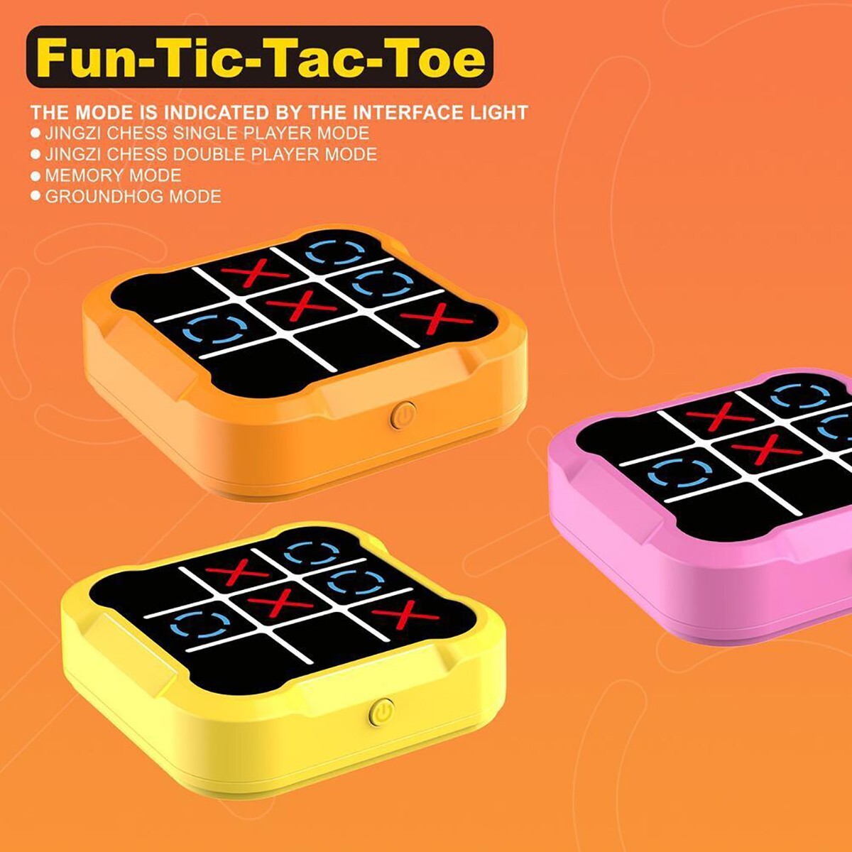 GIOCO TRIS ELETTRONICO INTERATTIVO LED MODERNO PORTATILE ADULTI E BAMBINI PUZZLE