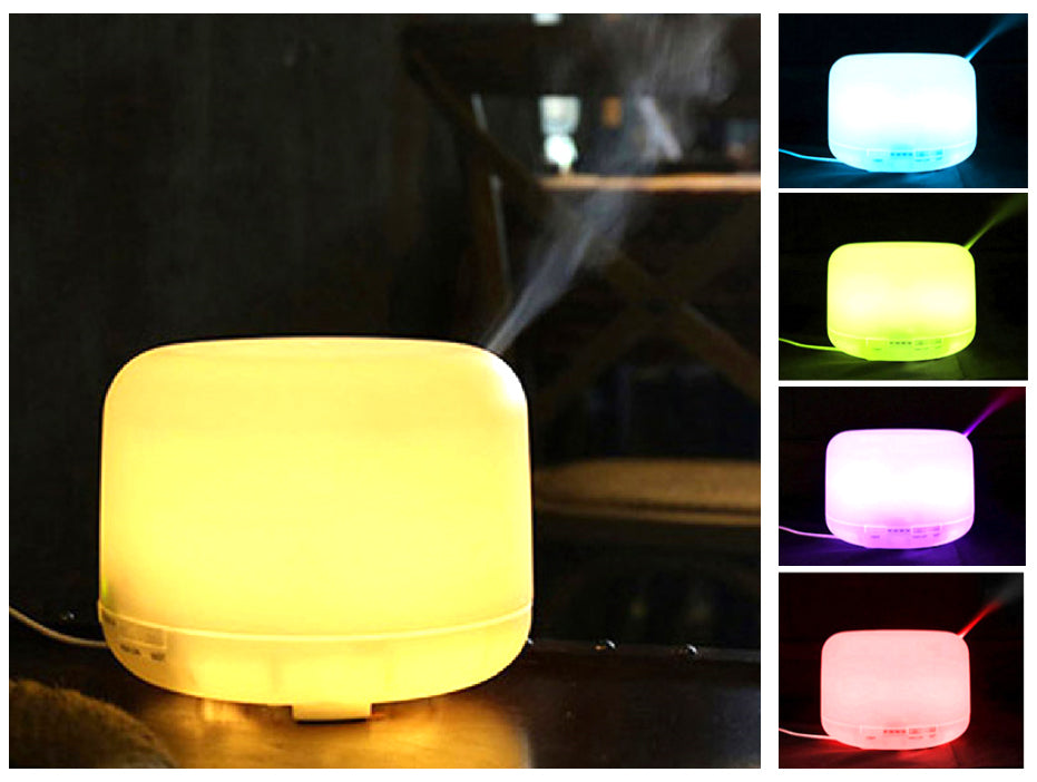 DIFFUSEUR PARFUM HUMIDIFICATEUR D'AMBIANCE LED RGB AROMATHÉRAPIE CHROMOTHÉRAPIE BENIC