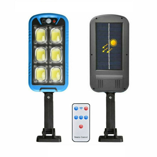 RÉVERBÈRE LAMPADAIRE SOLAIRE À CAPTEUR AVEC 150 LED COB