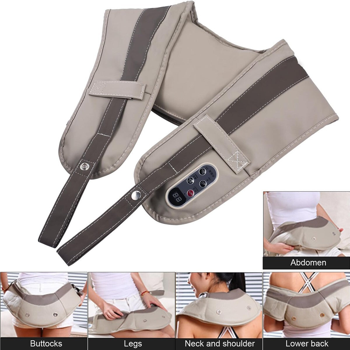 MASSEUR SHIATSU NUQUE JAMBES FESSES DOS CHAUFFANT THERMIQUE