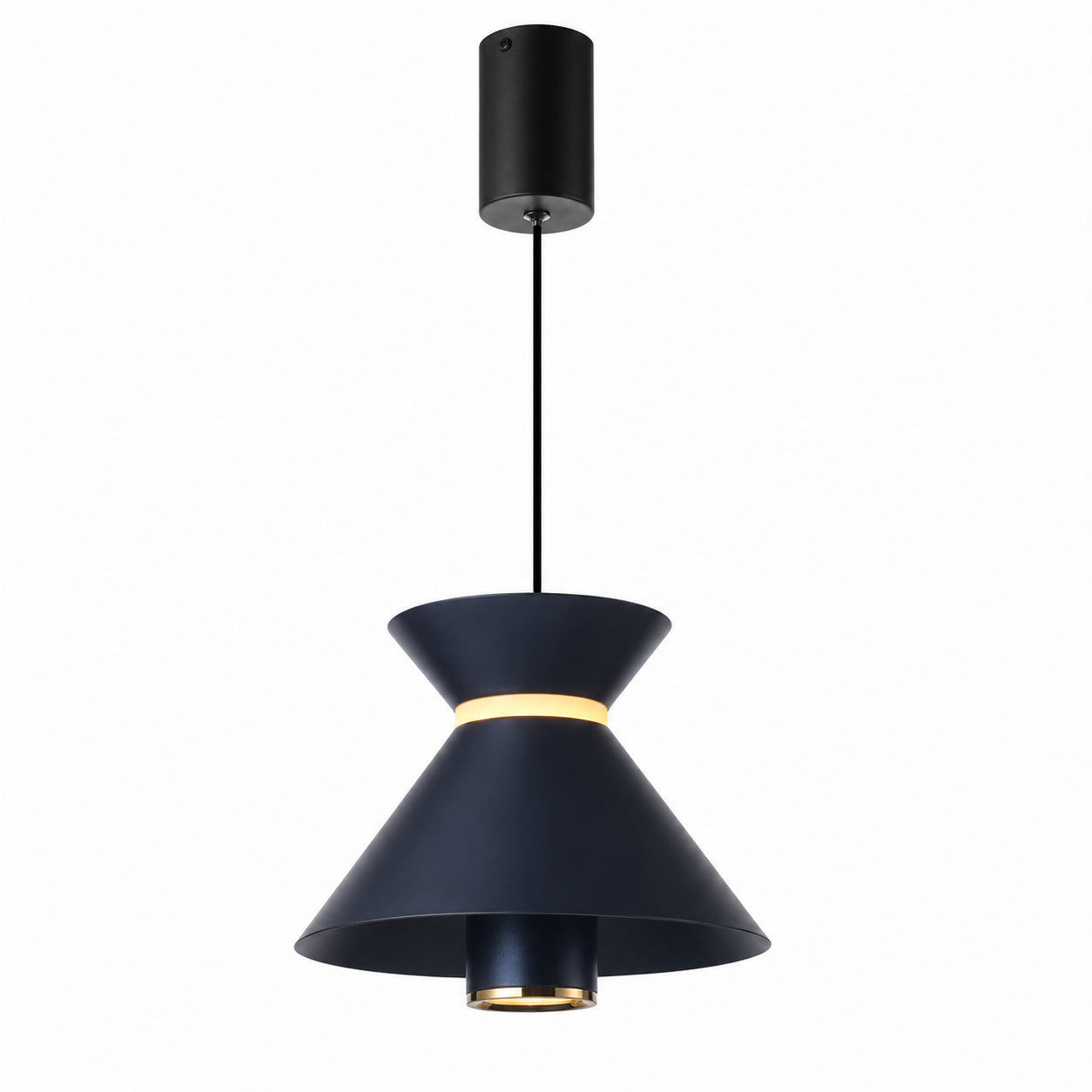 LAMPADARIO LED A SOSPENSIONE MODERNO NERO 10W DIMMERABILE CCT REGOLABILE LP021
