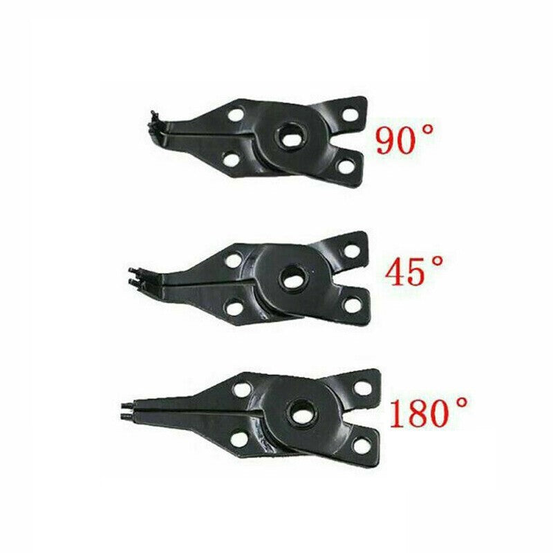 PINZA SEEGER PER FERMI APRI ANELLI ELASTICI INTERNI ESTERNI KIT SET 3 TESTE CASA