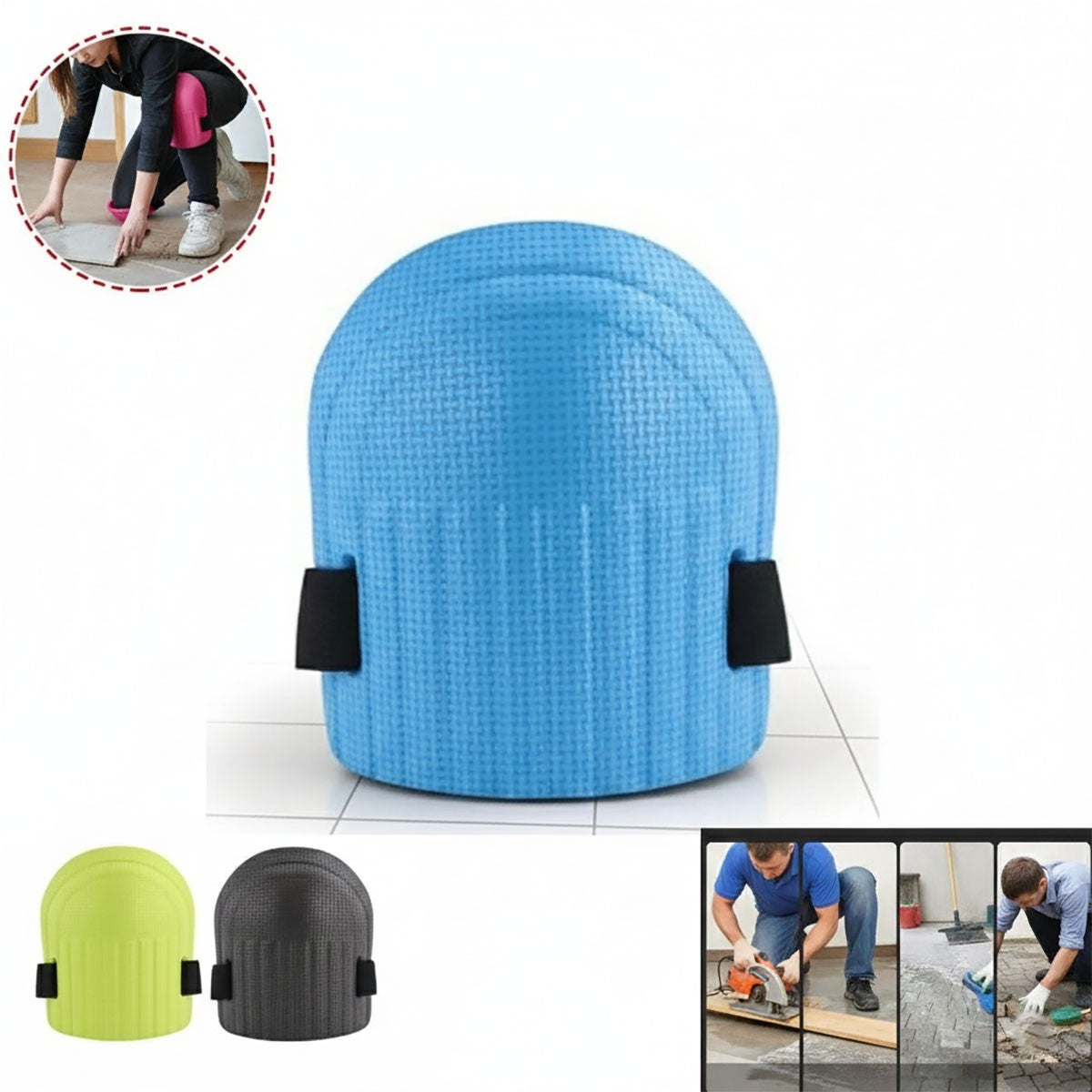 GENOUILLÈRES DE PROTECTION REMBOURRÉES TRAVAIL JARDINAGE ERGONOMIQUE RÉGLABLES