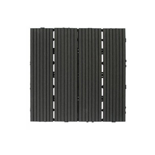 DALLE DE JARDIN EXTÉRIEURE EFFET BOIS SOL ANTIDÉRAPANT À EMBOÎTEMENT 73553