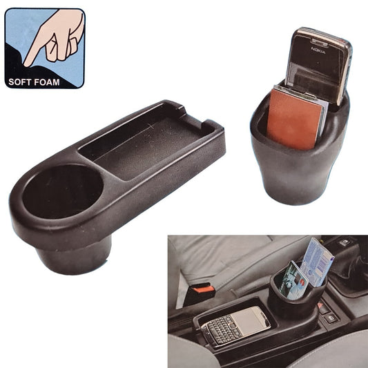Organisateur de voiture latéral vide-poches pour siège avec porte-gobelet en mousse souple