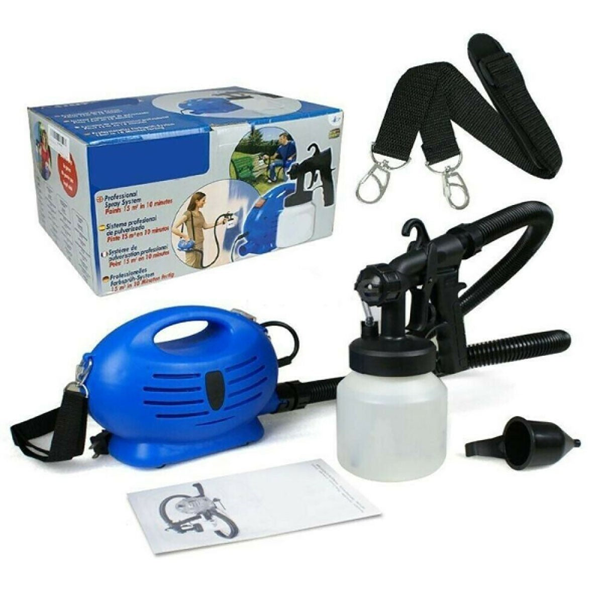 PAINTZOOM PAINT ZOOM PISTOLA A SPRUZZO VERNICIARE  650W COMPRESSORE A TRACOLLA