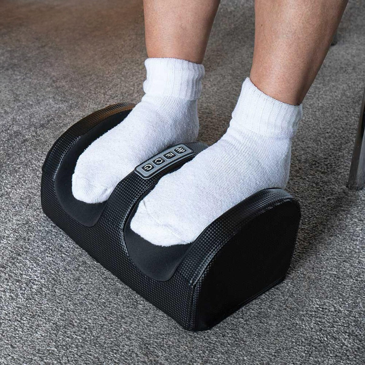 MASSAGGIATORE SHIATSU PIEDI GAMBE POLPACCI TERMOTERAPIA INFRAROSSI TIMER