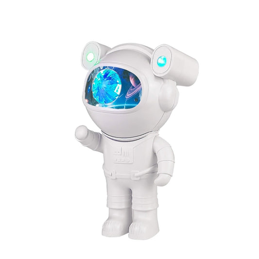 PROIETTORE ASTRONAUTA LUCE NOTTURNA SPEAKER BLUETOOTH CAMERETTA RGB TELECOMANDO