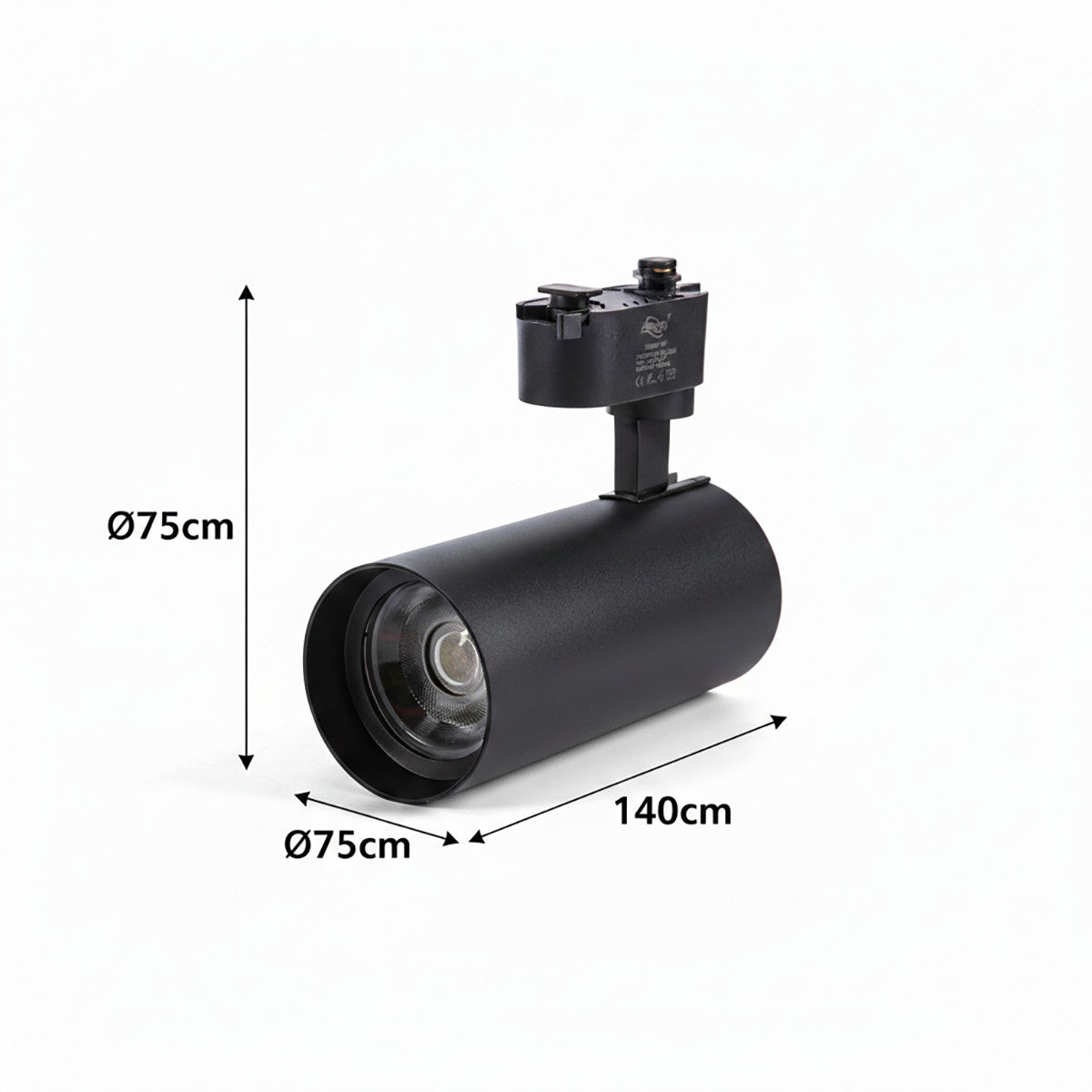 FARETTO LED BINARIO 30W MONOFASE NERO 3CCT 3000 4000 6000K 2740LM ET-21660